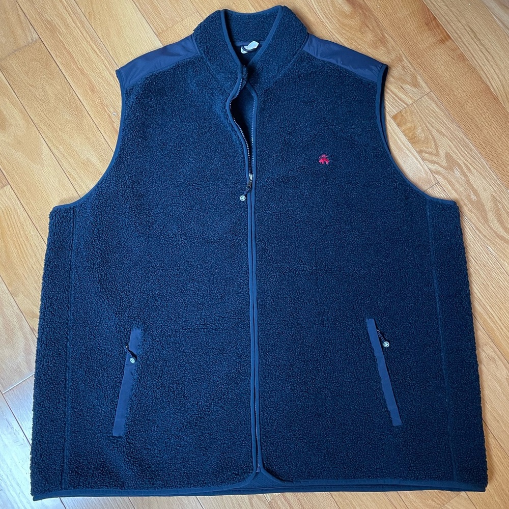 Brooks Brothers Navy Sherpa Vest